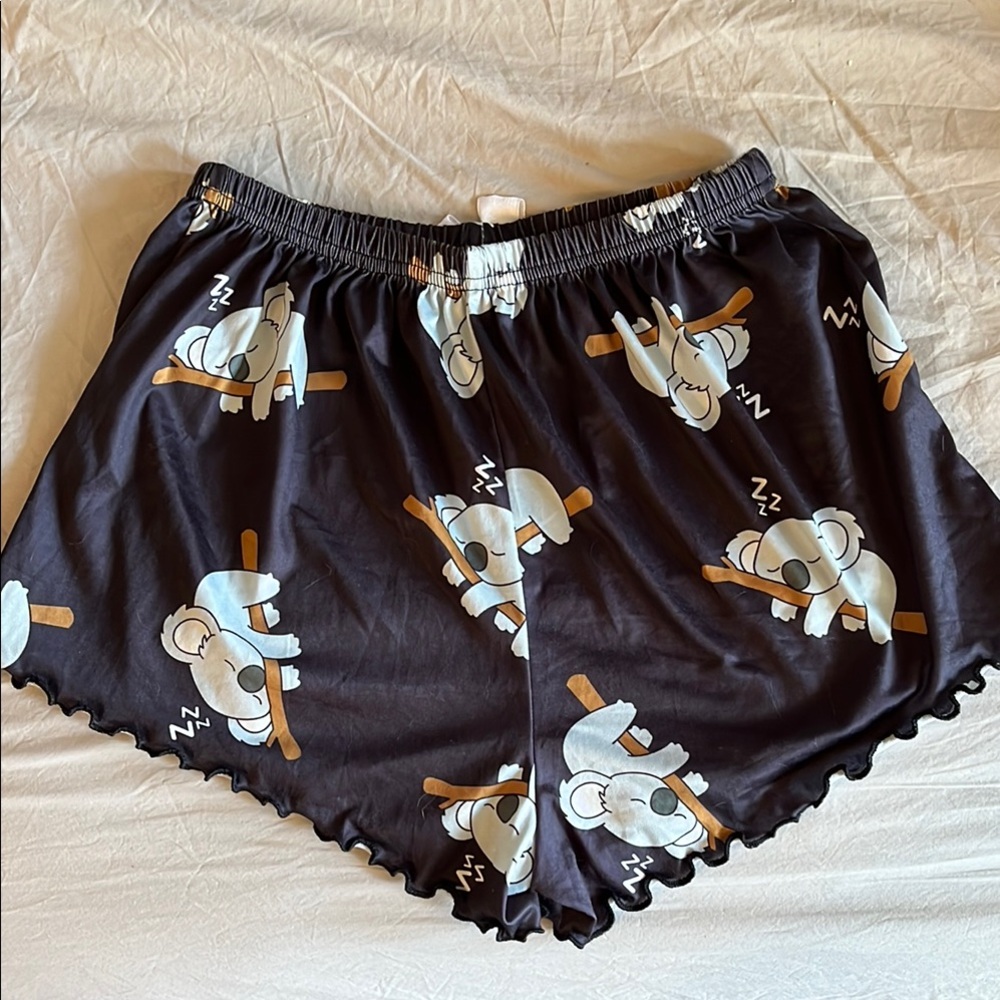 Cute Koala Print Pajama Shorts Set - Picture 5 of 6